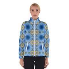 blue nice Daisy flower ang yellow squares Winterwear