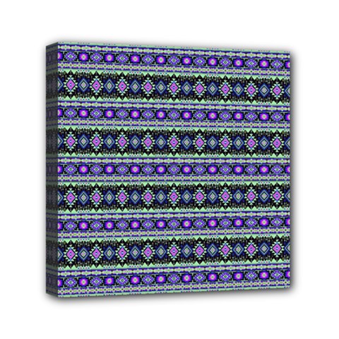 Fancy Tribal Border Pattern 17d Mini Canvas 6  x 6 