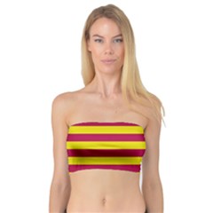 Red & Yellow Stripesi Bandeau Top