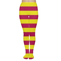 Red & Yellow Stripesi Women s Tights by norastpatrick