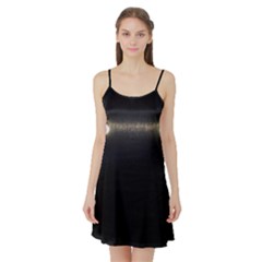  Black Lite!  Satin Night Slip