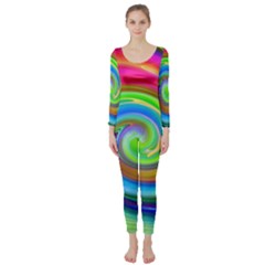 Rainbow Twist Long Sleeve Catsuit by norastpatrick