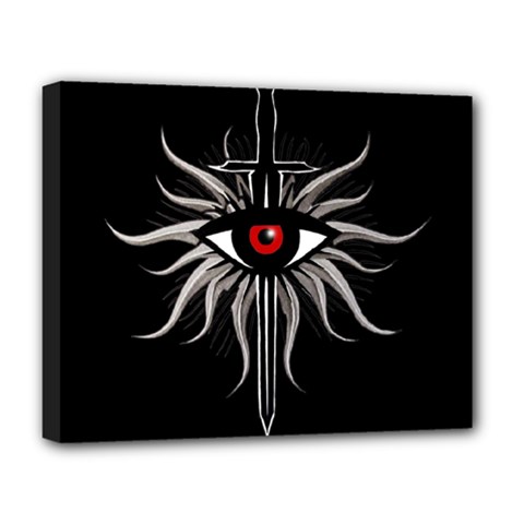 Inquisition Symbol Deluxe Canvas 20  X 16   by Valentinaart