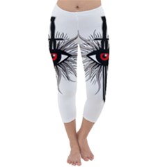 Inquisition Symbol Capri Winter Leggings  by Valentinaart