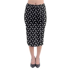 Fish Bones Pattern Midi Pencil Skirt by Valentinaart