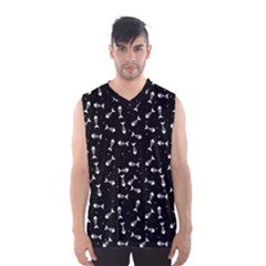 Fish Bones Pattern Men s Basketball Tank Top by Valentinaart