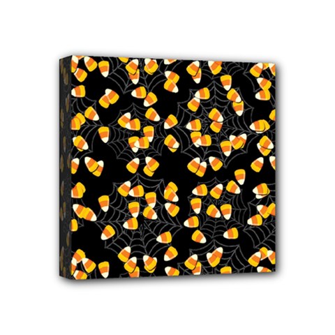 Candy Corn Mini Canvas 4  X 4  by Valentinaart