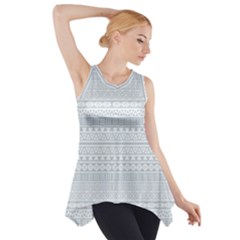 Aztec Influence Pattern Side Drop Tank Tunic by ValentinaDesign