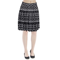 Aztec Influence Pattern Pleated Skirt by ValentinaDesign