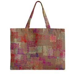 Abstract Art Zipper Mini Tote Bag by ValentinaDesign