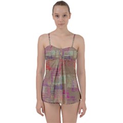 Abstract Art Babydoll Tankini Set by ValentinaDesign