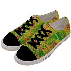 Abstract Art Men s Low Top Canvas Sneakers by ValentinaDesign