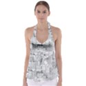 Abstract art Babydoll Tankini Top View1