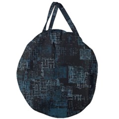 Abstract Art Giant Round Zipper Tote by ValentinaDesign