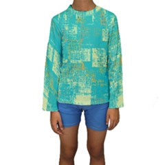 Abstract art Kids  Long Sleeve Swimwear