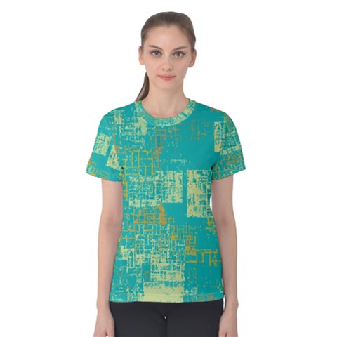 Abstract Art Women s Cotton Tee by ValentinaDesign