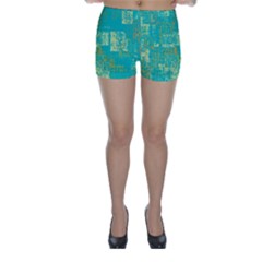 Abstract art Skinny Shorts