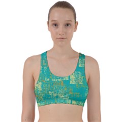 Abstract art Back Weave Sports Bra