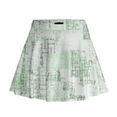 Abstract Art Mini Flare Skirt by ValentinaDesign