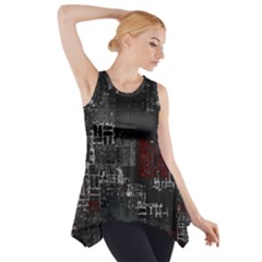 Abstract Art Side Drop Tank Tunic by ValentinaDesign