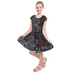 Abstract Art Kids  Short Sleeve Dress by ValentinaDesign