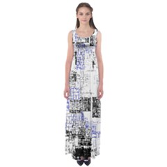 Abstract Art Empire Waist Maxi Dress