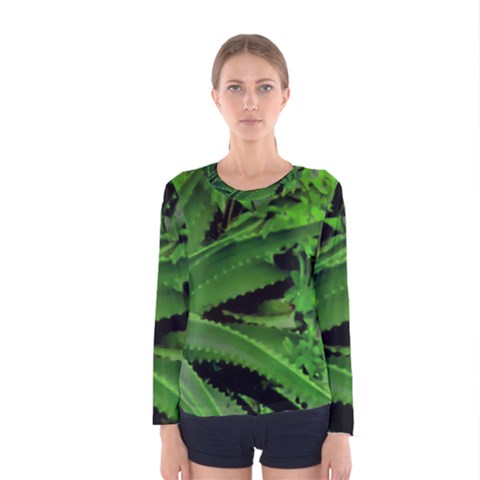 Vivid Tropical Design Women s Long Sleeve Tee by dflcprints