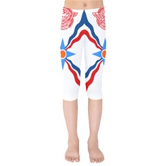 Assyrian Flag  Kids  Capri Leggings  by abbeyz71