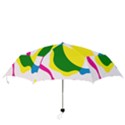 Anatomicalrainbow Wave Chevron Pink Blue Yellow Green Folding Umbrellas View3