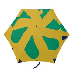 Yellow Green Blue Mini Folding Umbrellas by Mariart