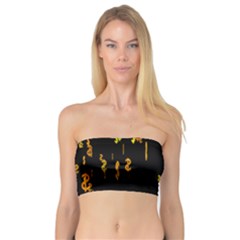 Animated Falling Spinning Shining 3d Golden Dollar Signs Against Transparent Bandeau Top by Mariart