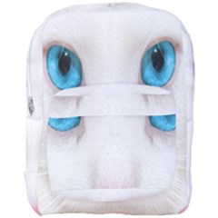 Beautiful White Face Cat Animals Blue Eye Full Print Backpack