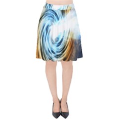 A Blazar Jet In The Middle Galaxy Appear Especially Bright Velvet High Waist Skirt