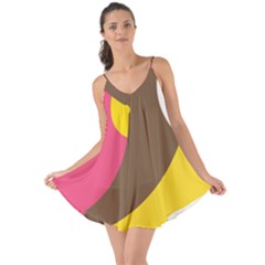 Breast Pink Brown Yellow White Rainbow Love The Sun Cover Up by Mariart