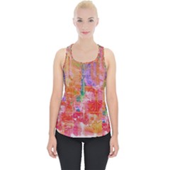 Colorful Watercolors Pattern                     Piece Up Tank Top by LalyLauraFLM