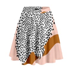 Animals Bird Owl Pink Polka Dots High Waist Skirt by Mariart