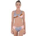 Animals Bird Owl Pink Polka Dots Criss Cross Bikini Set View1