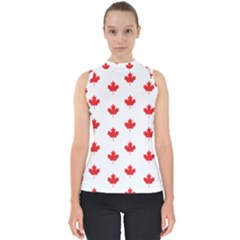 Canadian Maple Leaf Pattern Shell Top by Mariart