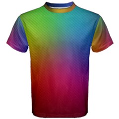 Bright Lines Resolution Image Wallpaper Rainbow Men s Cotton Tee