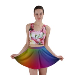 Bright Lines Resolution Image Wallpaper Rainbow Mini Skirt by Mariart