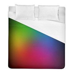 Bright Lines Resolution Image Wallpaper Rainbow Duvet Cover (full/ Double Size) by Mariart