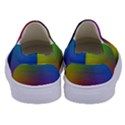 Bright Lines Resolution Image Wallpaper Rainbow Kids  Canvas Slip Ons View4