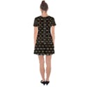 Beauty Moments Phrase Pattern Drop Hem Mini Chiffon Dress View2