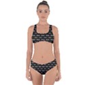 Beauty Moments Phrase Pattern Criss Cross Bikini Set View1