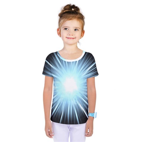 Bright Light On Black Background Kids  One Piece Tee by Mariart