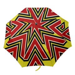 Chevron Symbols Multiple Large Red Yellow Folding Umbrellas by Mariart