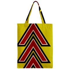 Chevron Symbols Multiple Large Red Yellow Zipper Classic Tote Bag by Mariart