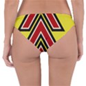 Chevron Symbols Multiple Large Red Yellow Reversible Hipster Bikini Bottoms View4