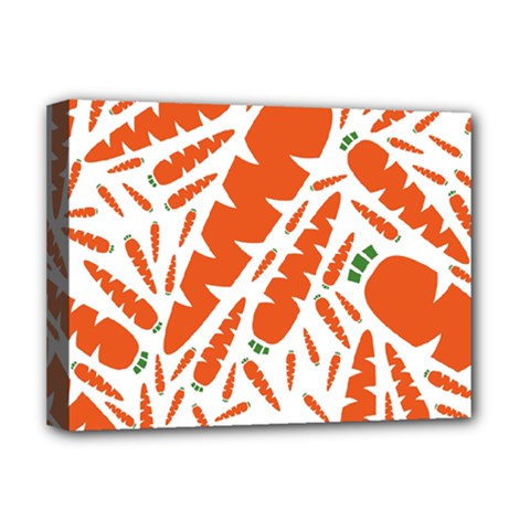 Carrots Fruit Vegetable Orange Deluxe Canvas 16  X 12  