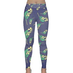 Canaries Budgie Pattern Bird Animals Cute Classic Yoga Leggings by Mariart